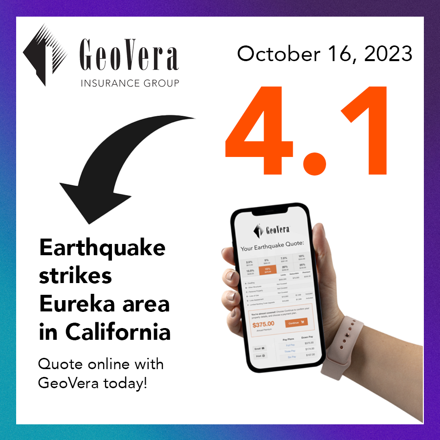 Earthquake near Eureka California, Magnitude-4.1