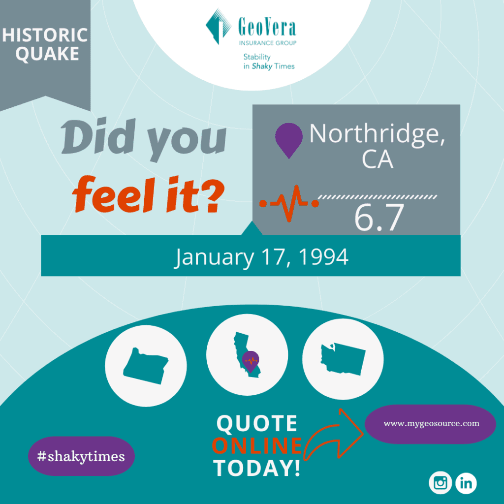 Northridge, CA Earthquake Anniversary Post
