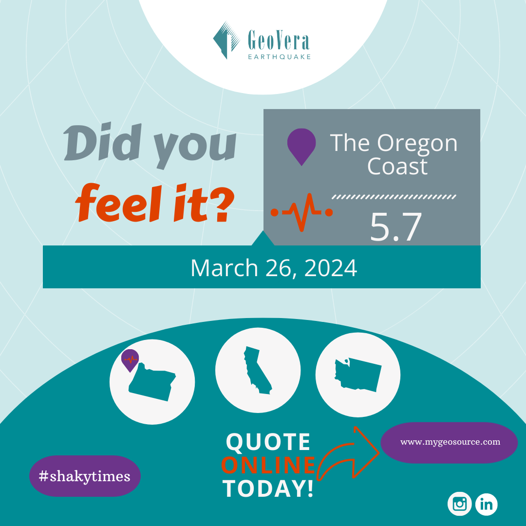 Earthquake alert! Series of earthquakes along The Oregon Coast