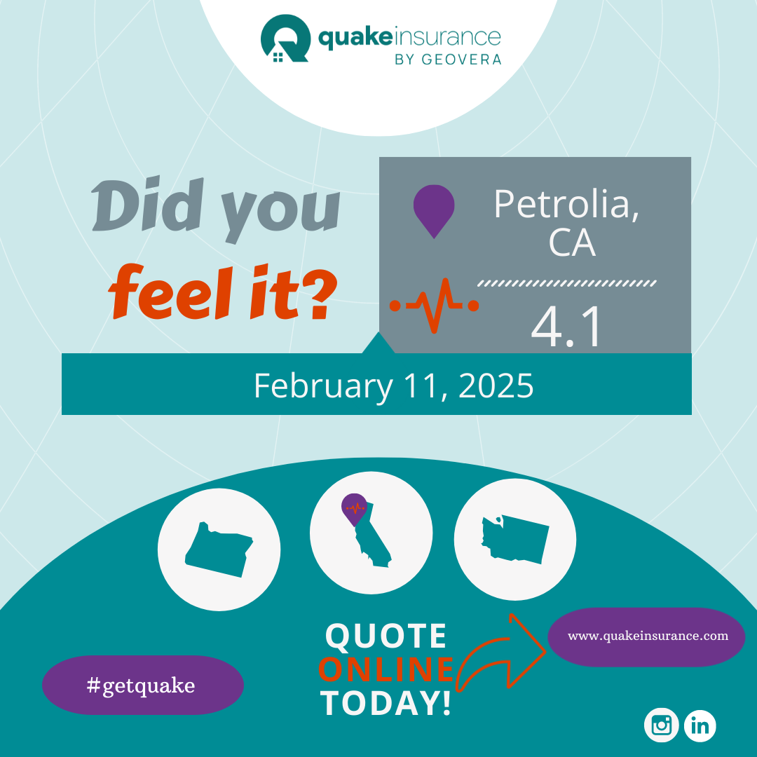 4.1 Magnitude Earthquake Strikes Petrolia, CA