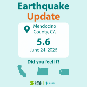 Magnitude 5.6 Mendocino County